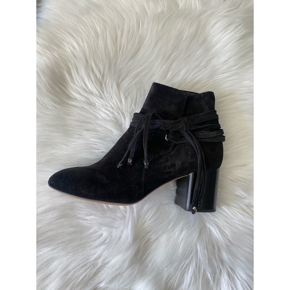 Rag & Bone Tie Up Suede Bootie Boot - Picture 2 of 8